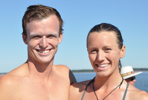 Alexandra F and James V