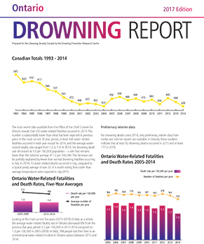 2017 Drowning Report Cover