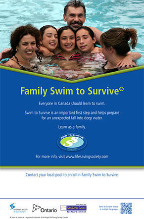 Family Swim to Survive poster EN 291