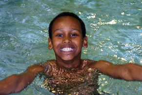 Bayshore boy swimming